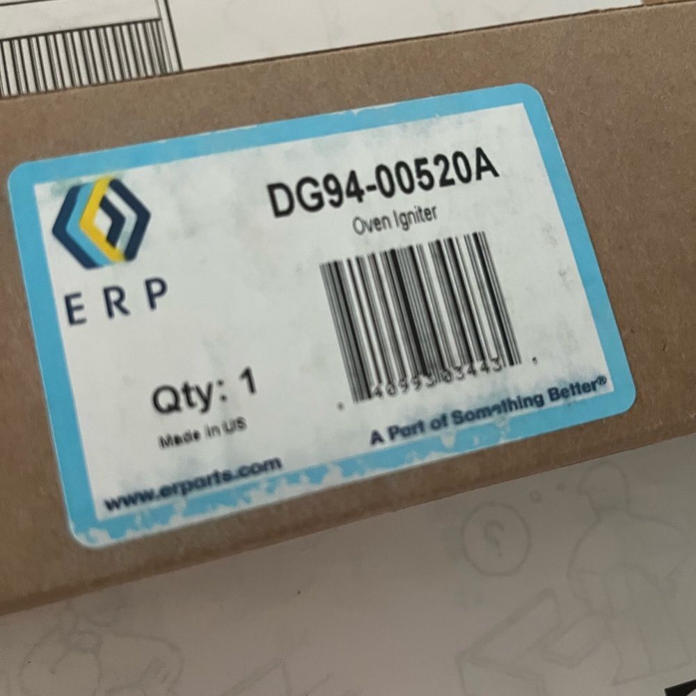 ERP DG94-00520A Oven Igniter for Samsung range oven - Picture 2 of 5